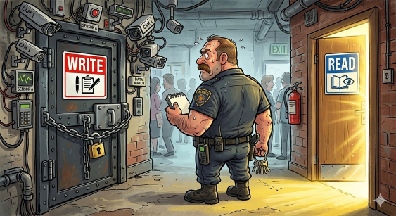 Two Doors, One Guard